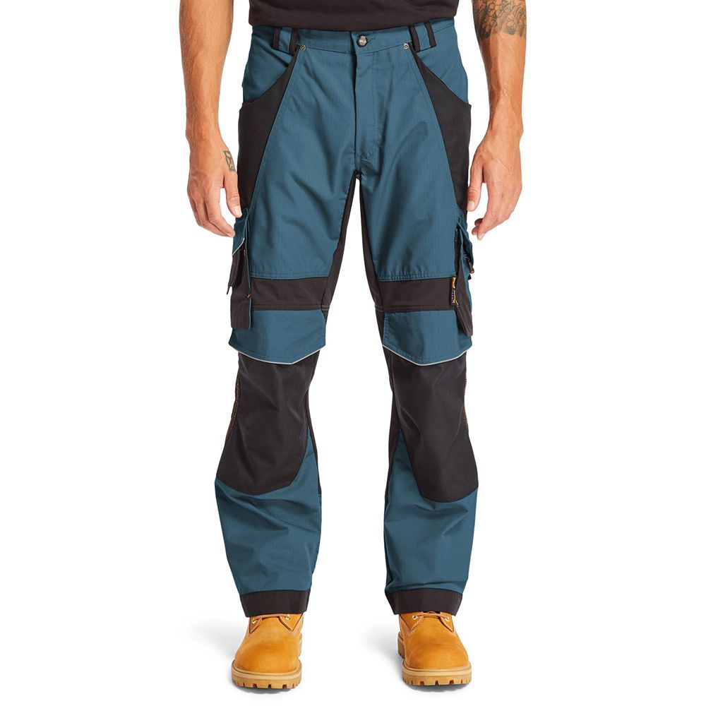 Timberland Mens Pants PRO® Interax Work - Blue/Black - India TP1245690